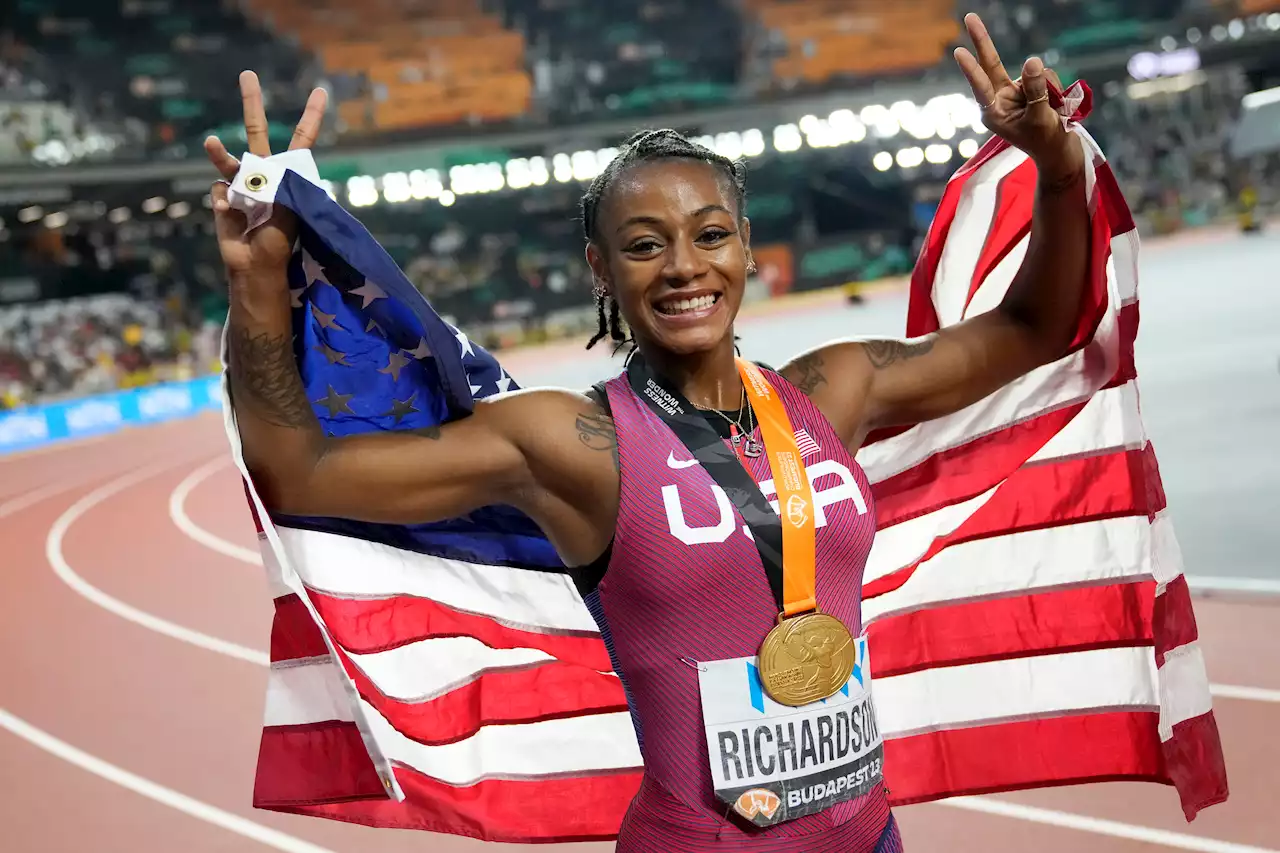 Dallas’ Sha’Carri Richardson caps comeback by winning wild 100 meters at worlds