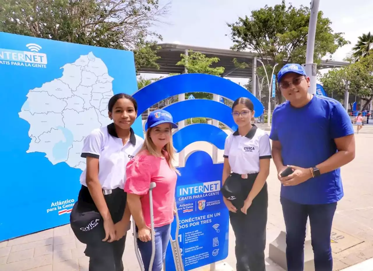 Activan wifi gratuito en parque Ángel Alfonso Molina de Juan de Acosta