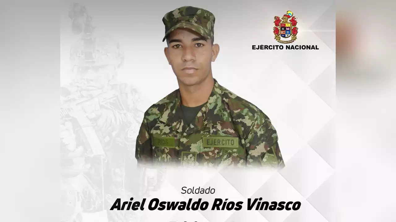 Ejército confirma secuestro del soldado Ariel Ríos en Arauca