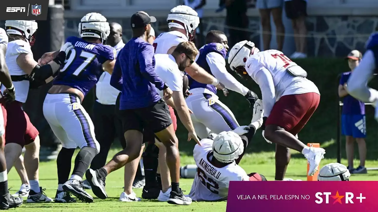 A partida da NFL que ficou 'apimentada' após socos em treino e o que você precisa ver pela ESPN no Star+