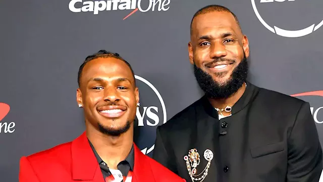 LeBron James Attends Dodgers Game With Son Bronny After Cardiac Arrest