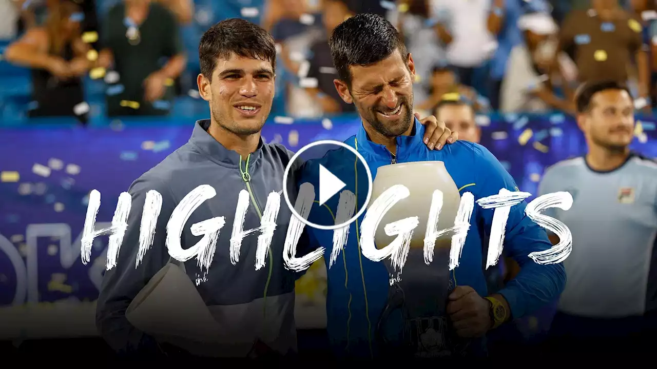 - Novak Djokovic-Carlos Alcaraz 5-7 7-6 7-6: gli highlights della finale