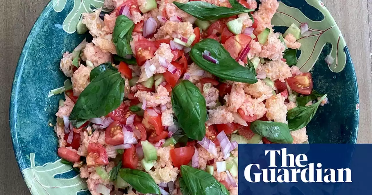 Rachel Roddy’s recipe for bread, tomato, cucumber and watermelon salad