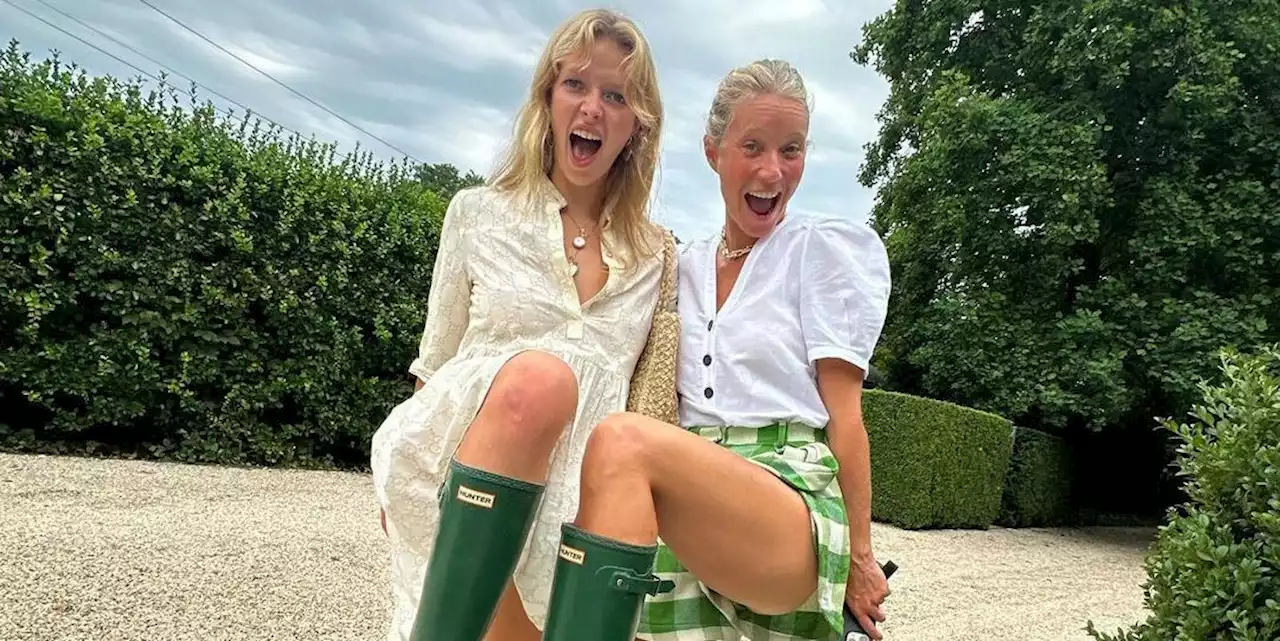 Gwyneth Paltrow and Daughter Apple Brave the Cali Weather in Matching Rain Boots