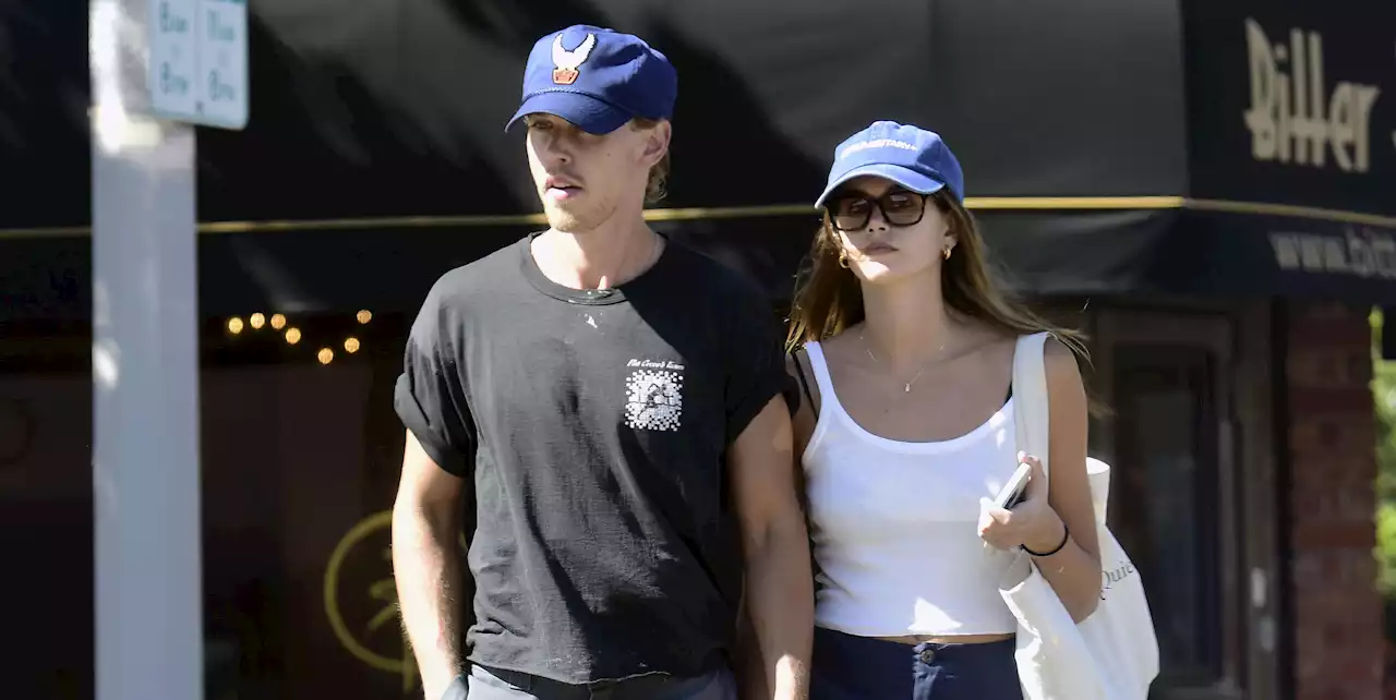 Kaia Gerber and Austin Butler Hold Hands in Coordinating Looks