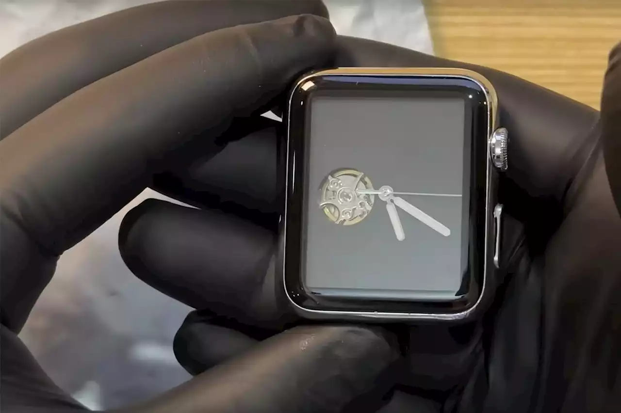 Vidéo : c'est bel et bien une Apple Watch avec de vraies aiguilles !