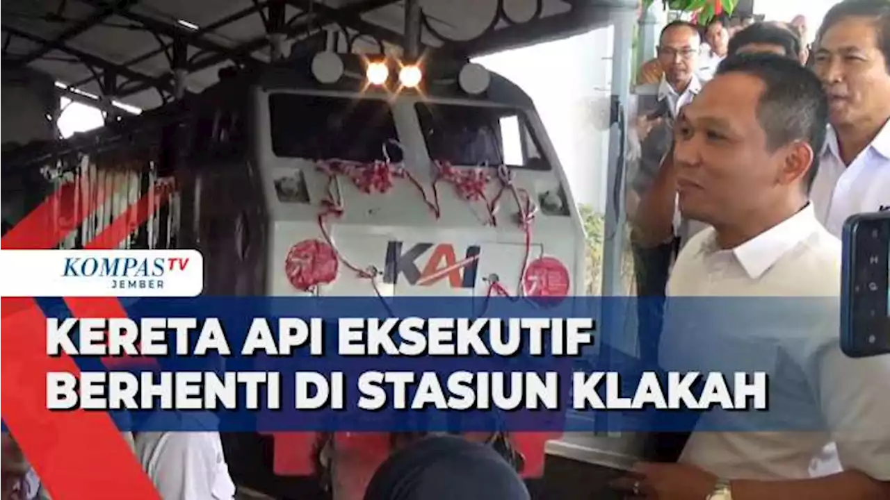 KA Pandalungan dan Blambangan Ekspres Berhenti di Stasiun Klakah Lumajang