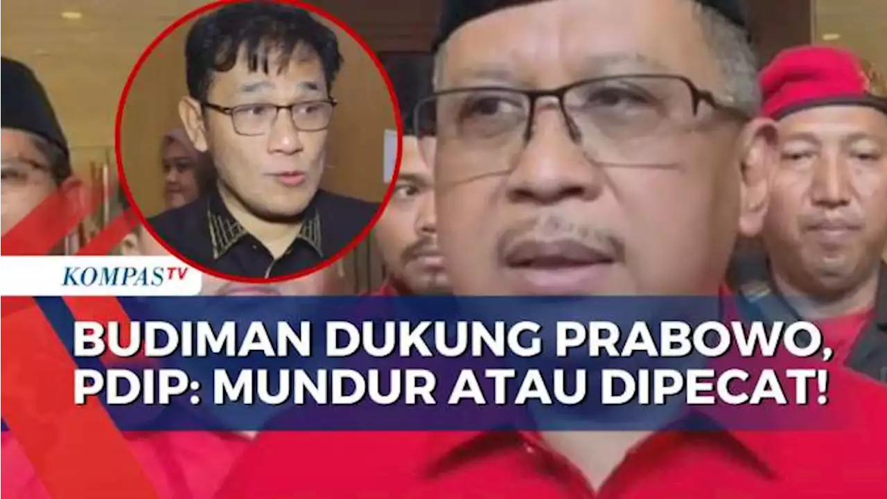 PDIP Ultimatum Budiman Usai Dukung Prabowo: Mundur atau Dipecat!