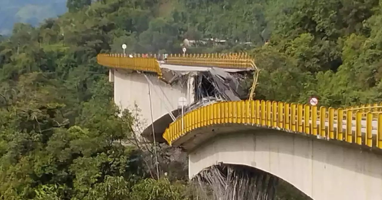 Caída puente Los Grillos: Invías dice que colapso habría sido por temblor del 17 de agosto