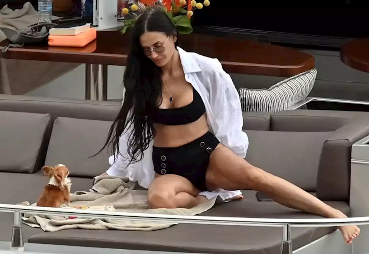 En fotos: de Demi Moore inseparable de su perrito en sus vacaciones en Grecia a Giselle Bündchen entrenando con su hija