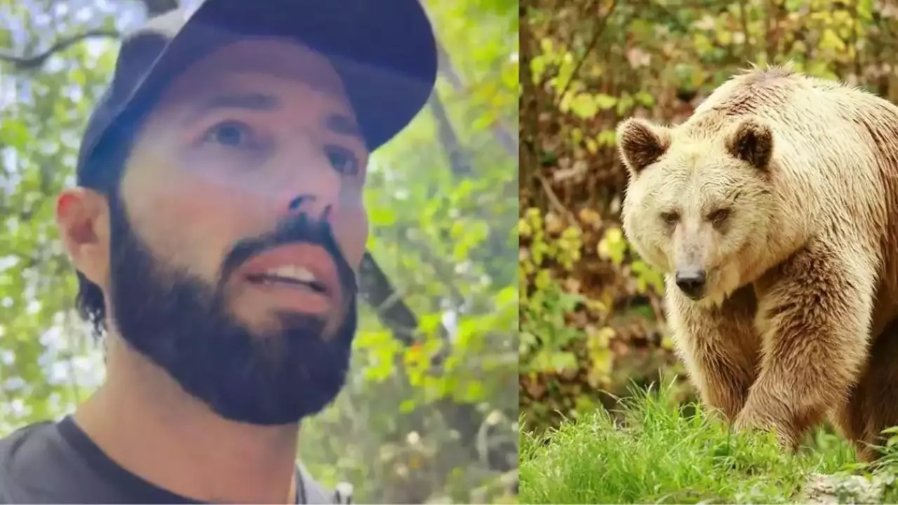 Momento De Terror Oso Persigue A Poncho De Nigris Y A Su Hijo De