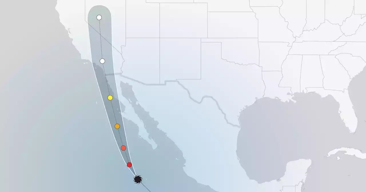 When will Tropical Storm Hilary hit California? Live map of the storm's path