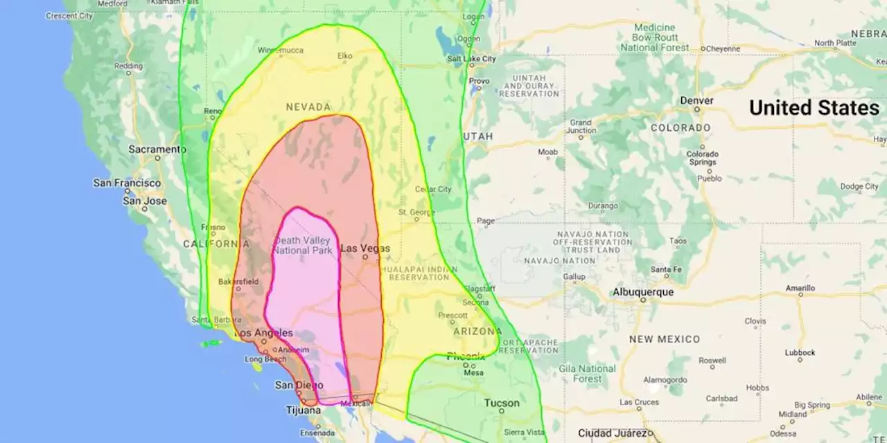 Interactive map: Risk of Tropical Storm Hilary flash flooding in Southern California