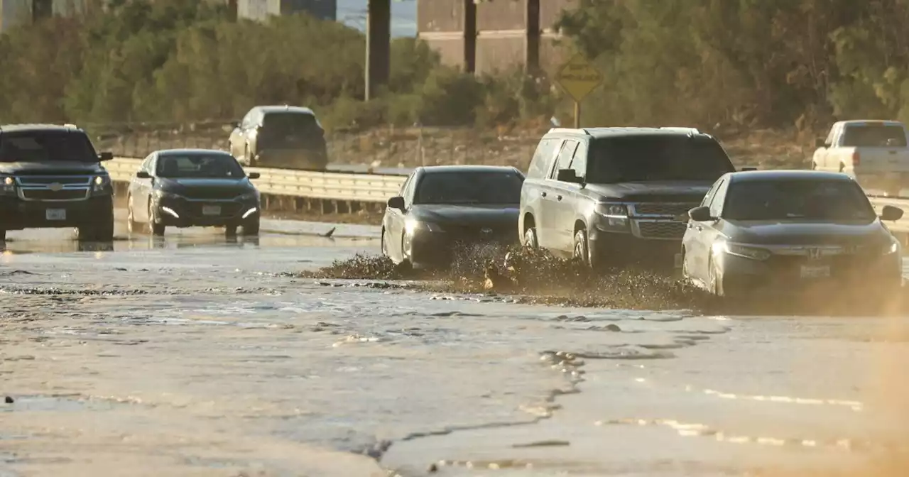 Hilary hits Palm Springs with record rainfall, bringing floods and road closures