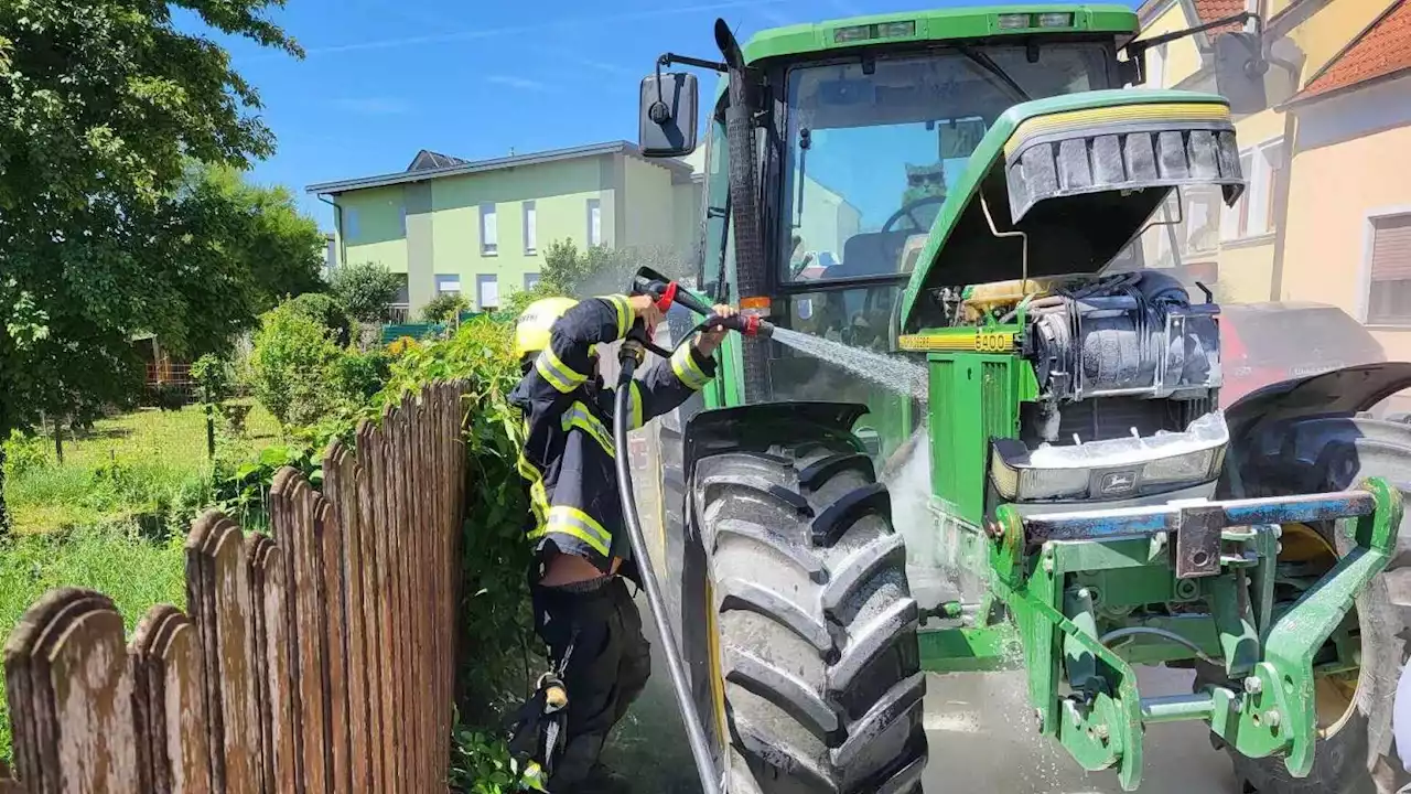 Traktorbrand in Reisenberg