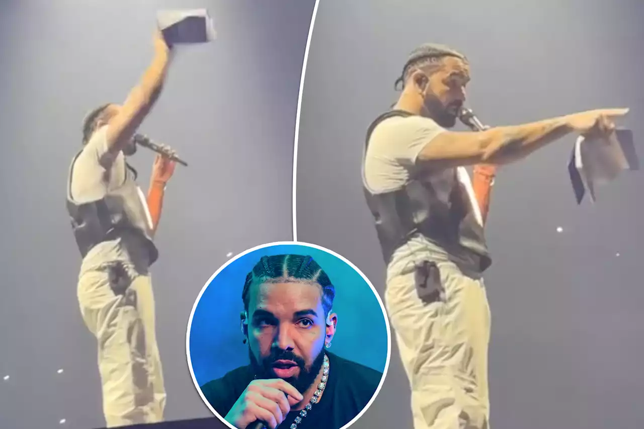 Drake catches book fan threw at him: ‘I would’ve had to beat your a-s’