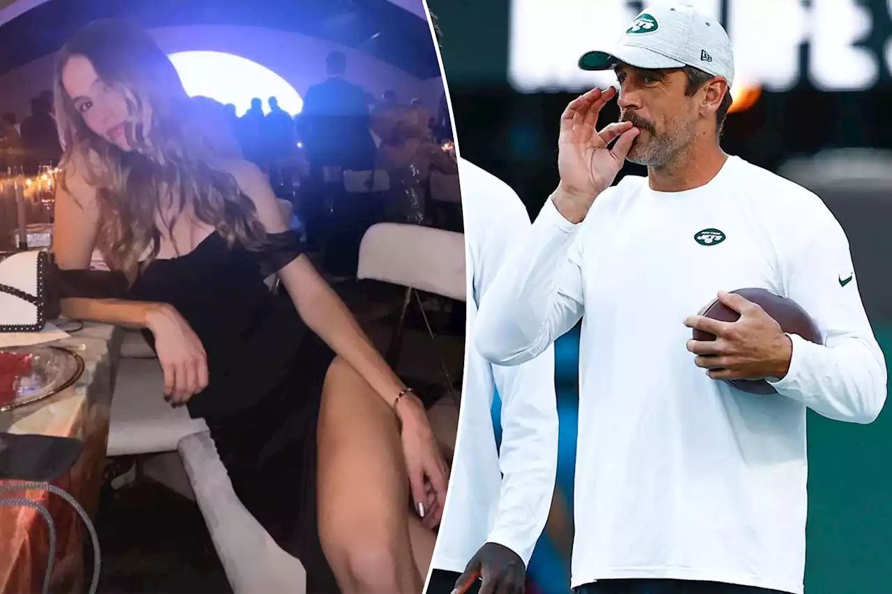 Mallory Edens at Buss wedding as Aaron Rodgers takes in Jets preseason game