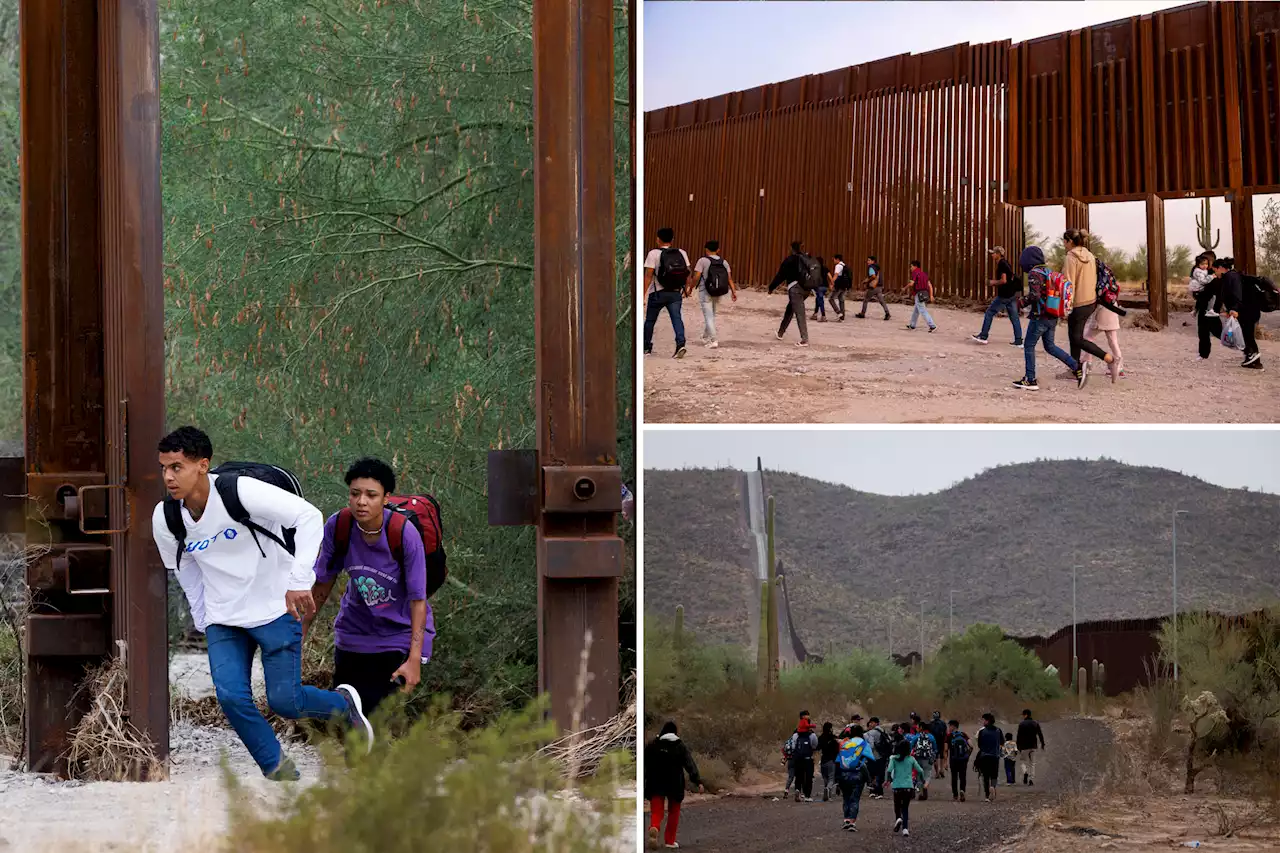 Open floodgates at Arizona border allow thousands of migrants to walk into the country