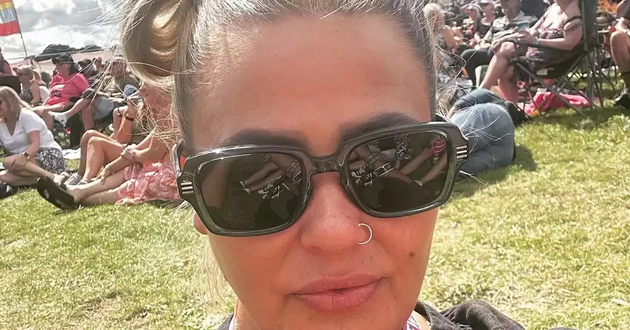 Lisa Armstrong moves on from boyfriend split as she parties at festival