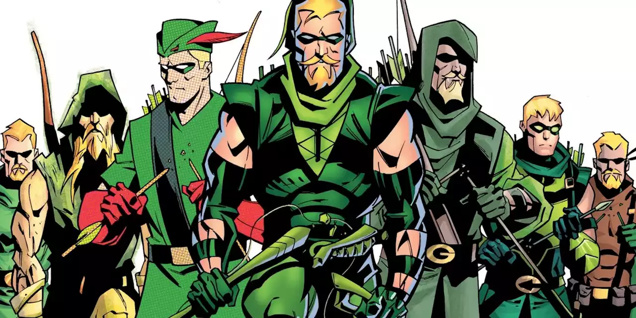 Green Arrow’s Past Selves (& Costumes) Return to Haunt Him in Chilling Art