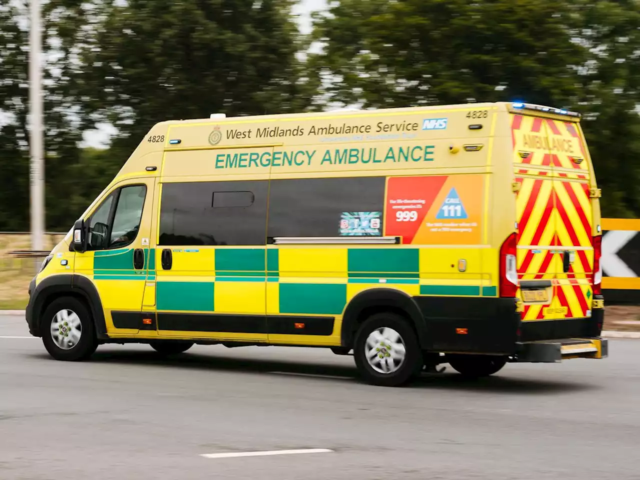 Seriously injured motorcyclist rushed to hospital after crash with lorry on A49