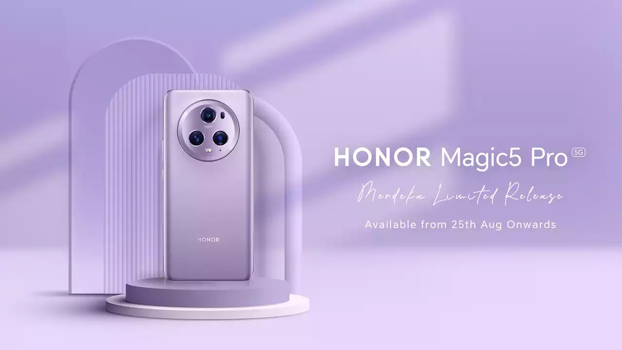 Honor Magic 5 Pro now available in Limited Edition Coral Purple for Merdeka Day