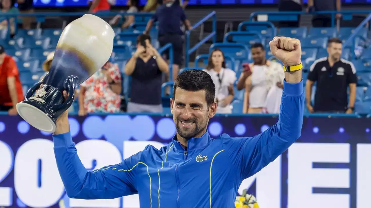 Tennis in Cincinnati: In einem Rekord-Finale: Djokovic bezwingt Alcaraz