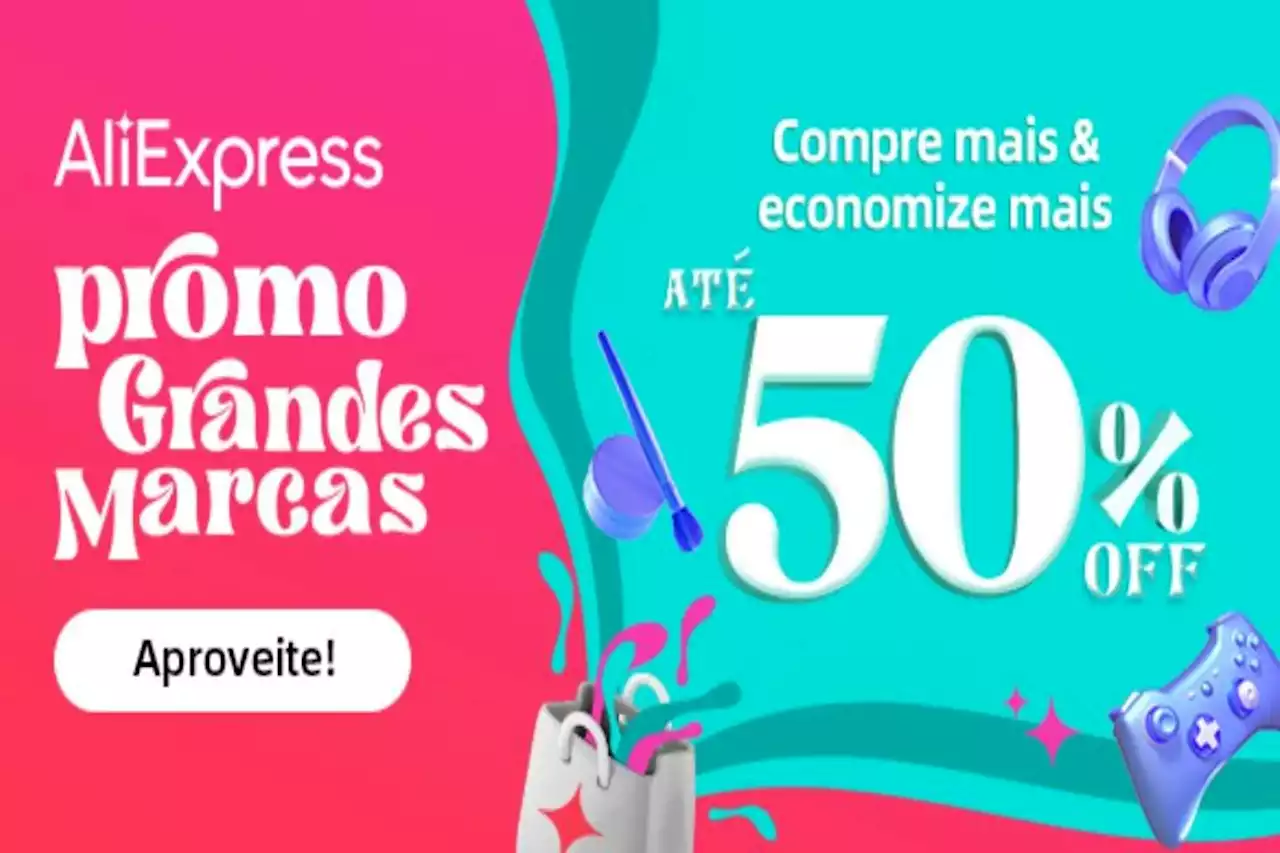 Campanha Grandes Marcas AliExpress: ofertas em Xiaomi, Realme, Lenovo e mais