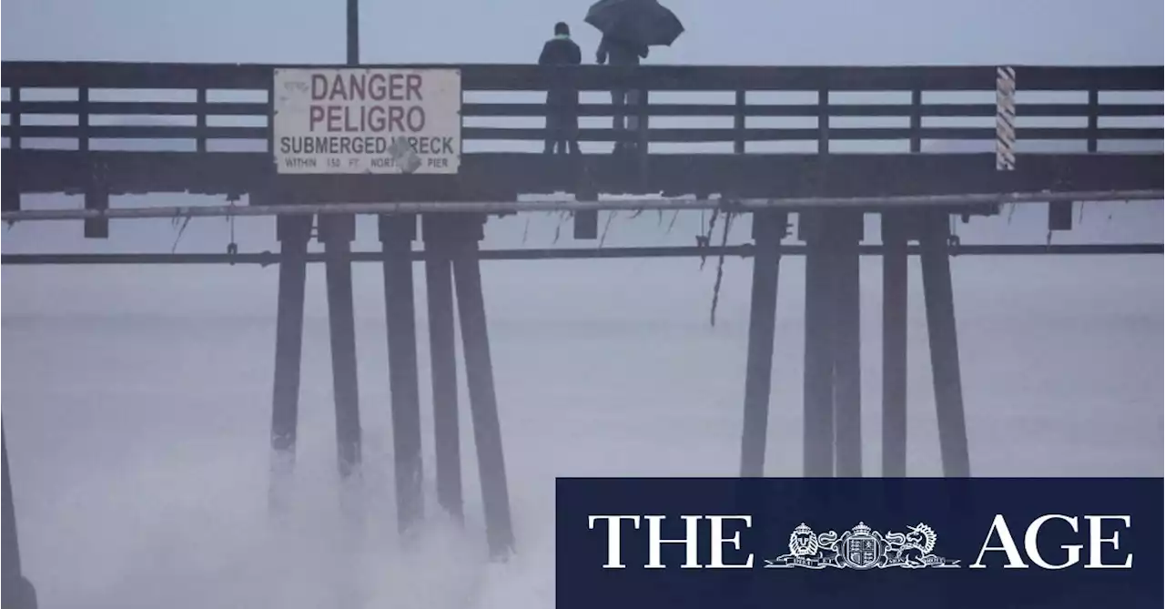 Californian desert under water as Tropical Storm Hilary floods state