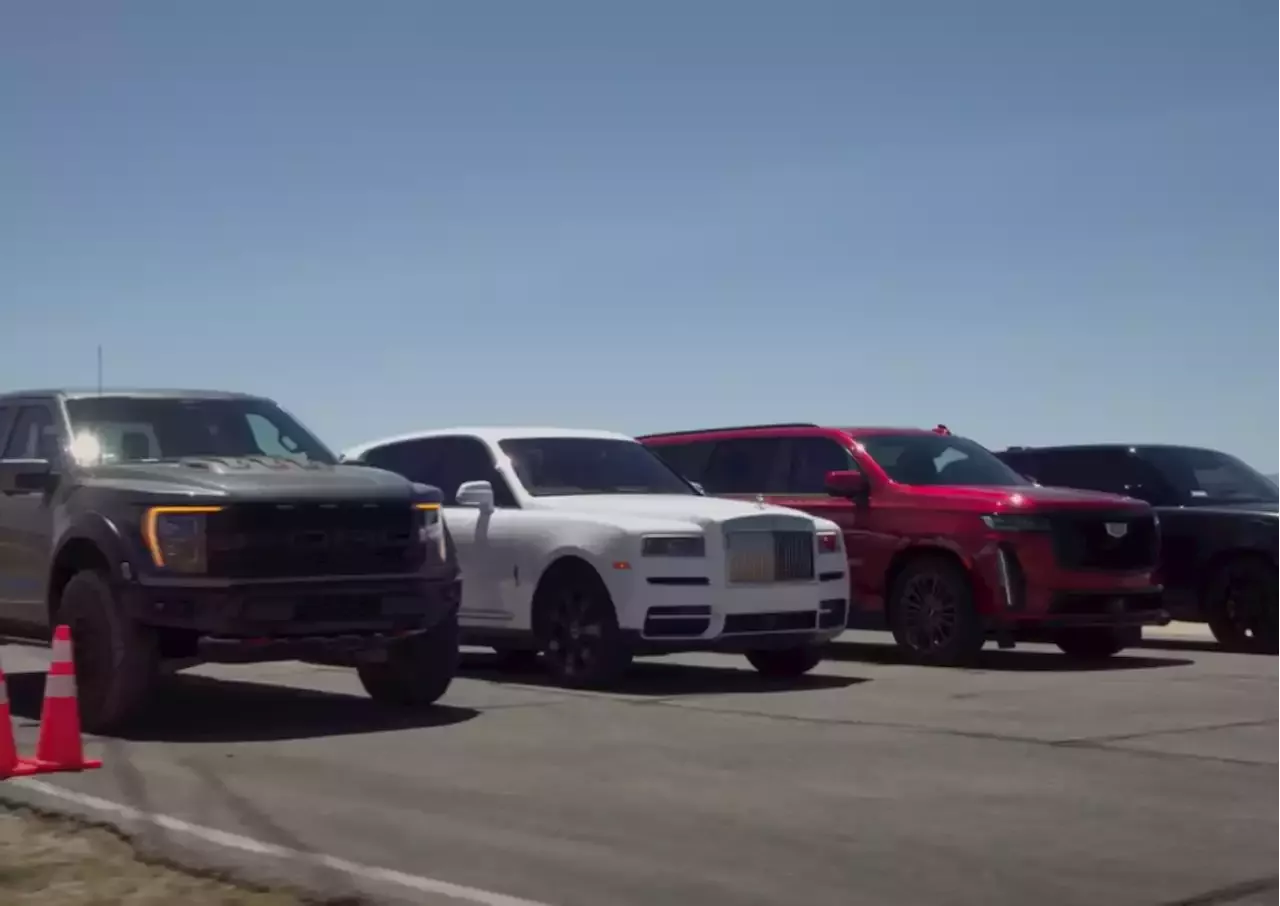 Ultimate Suv Drag Race Raptor R Vs Cullinan Vs Urus Vs G Amg