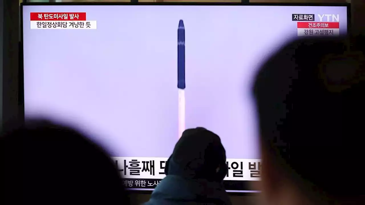 N Korea's Kim observes launch of cruise missile as US, S Korea begin drills