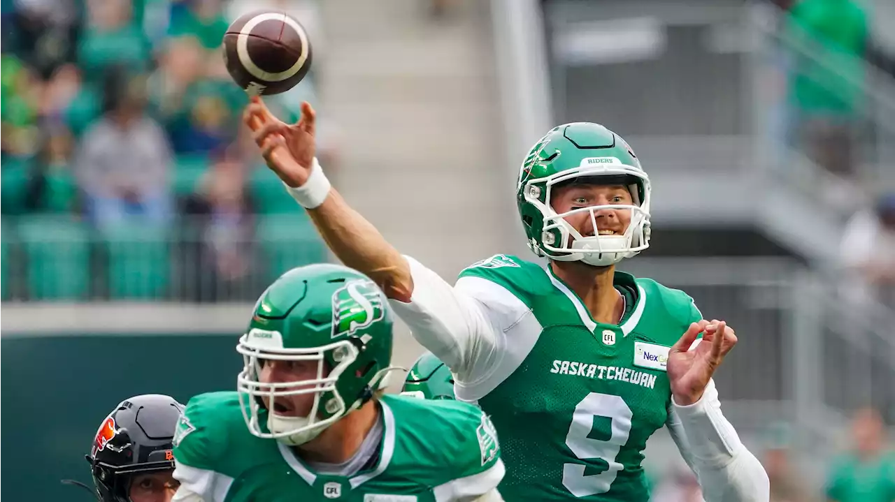 Saskatchewan Roughriders hang on to beat resilient BC Lions in wild finish