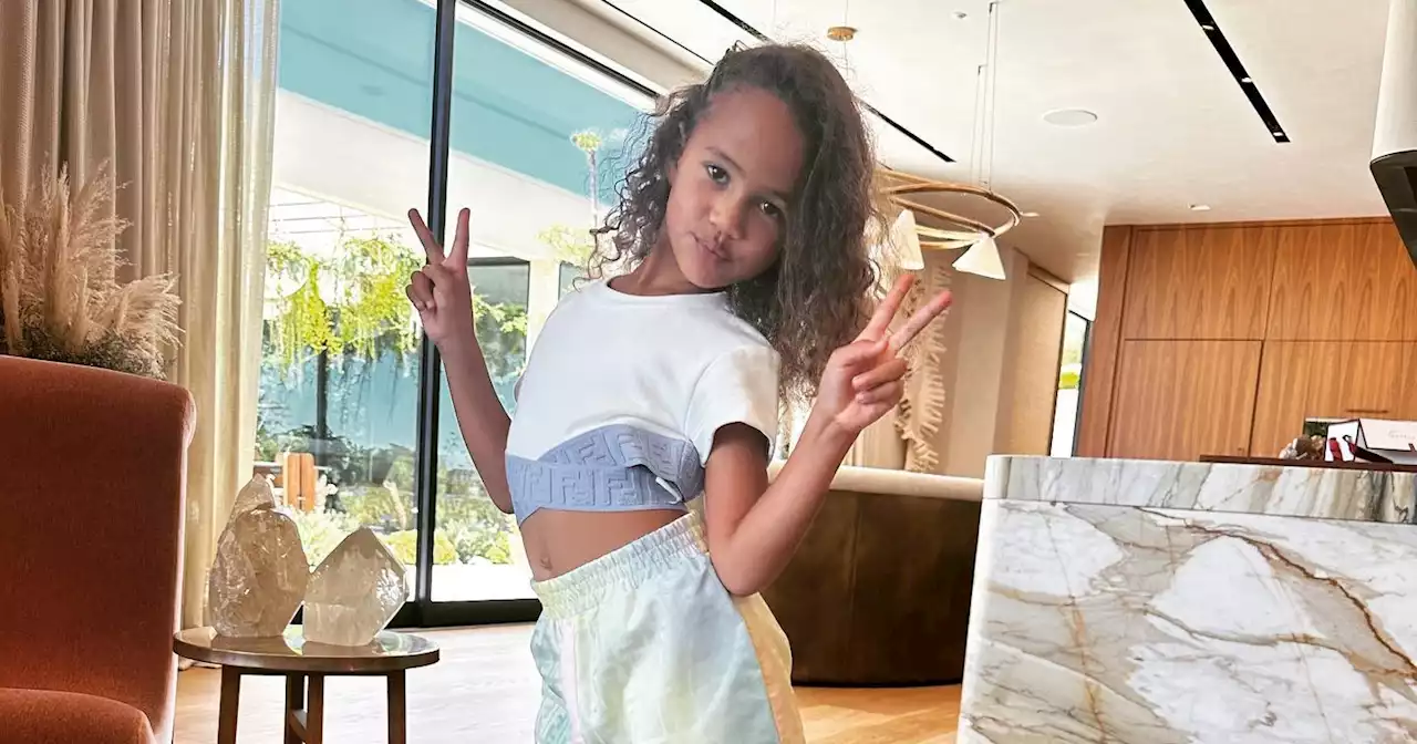 Chrissy Teigen's Daughter Luna Wears Fendi Workout Outfit: Photo