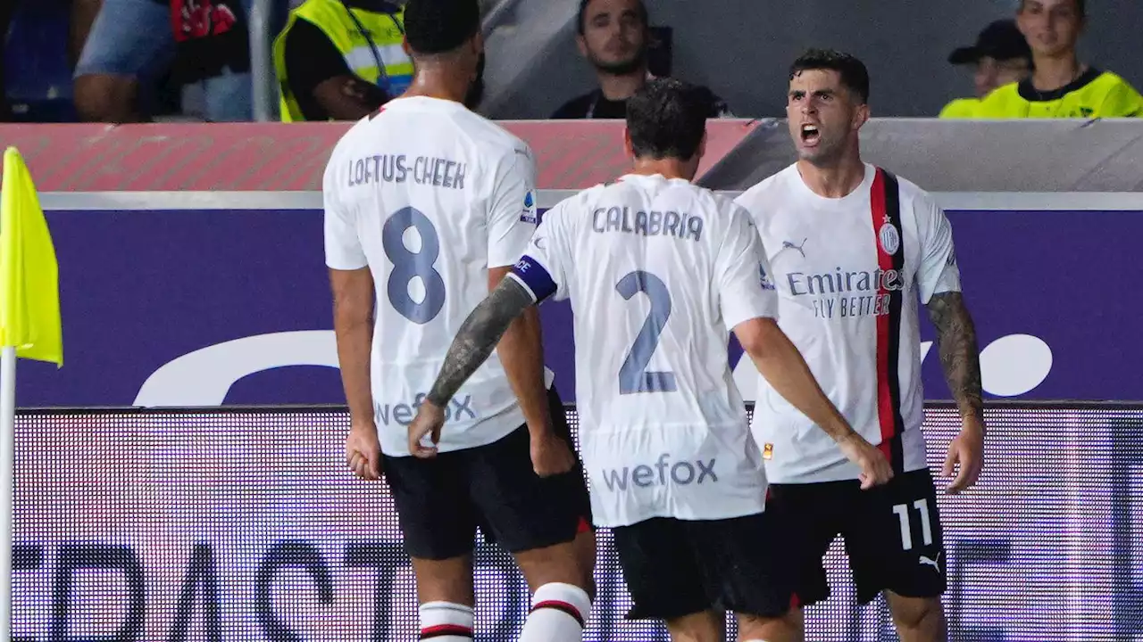 Christian Pulisic takes 20 minutes to score first Serie A goal for Milan on a scorching strike vs. Bologna