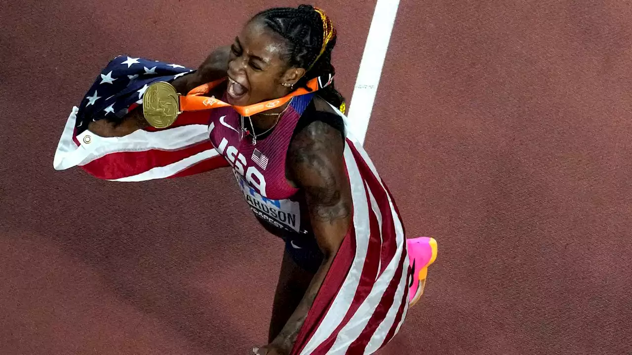 Sha'Carri Richardson makes history, wins World Athletics 100 meter gold