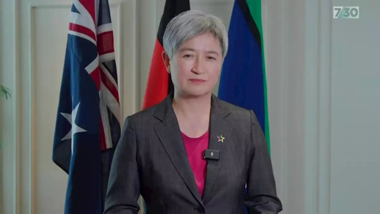 Foreign Minister Penny Wong speaks to 7.30