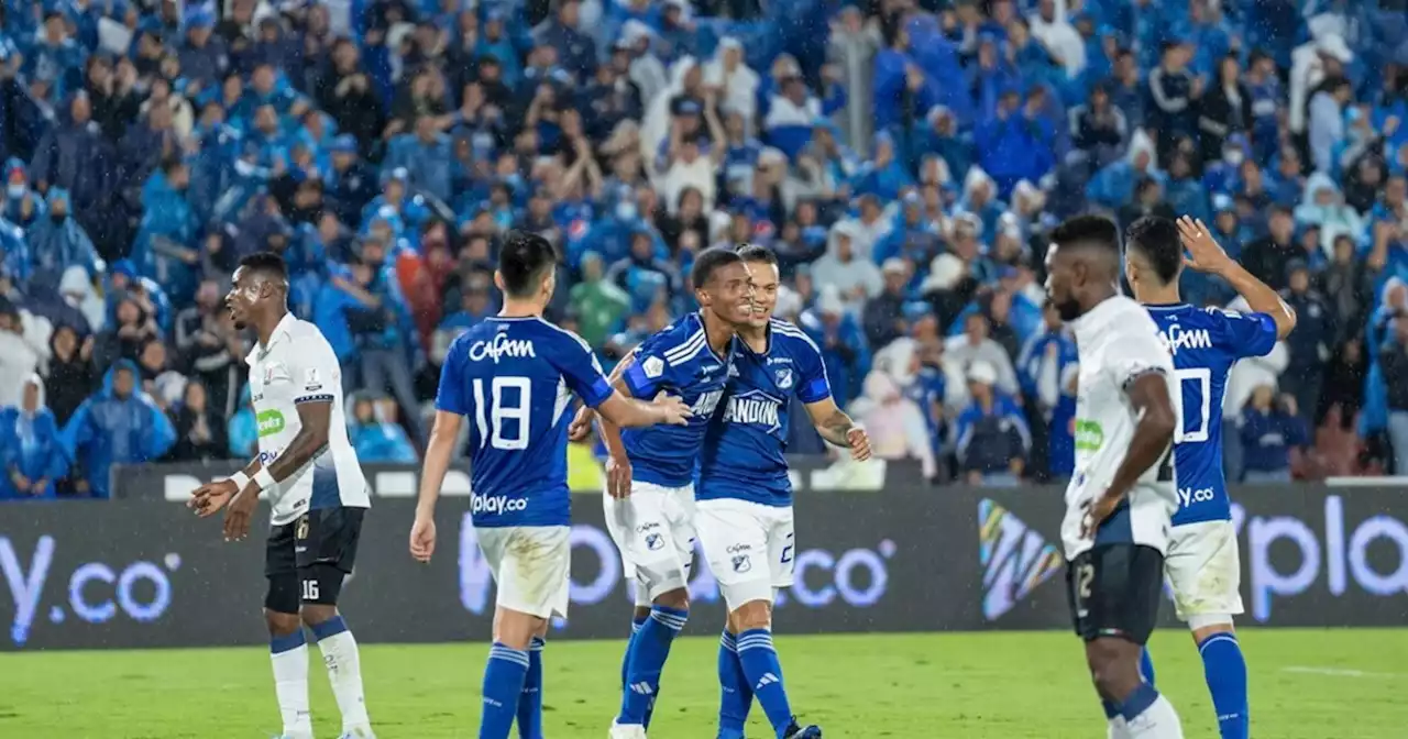 Millonarios sumó su segunda victoria en la Liga BetPlay: derrotó 2-1 a Once Caldas