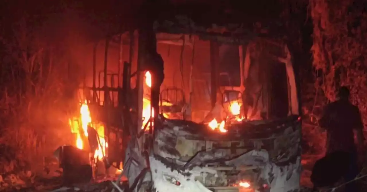 Incineración de buses en Huila se habría dado por presiones extorsivas