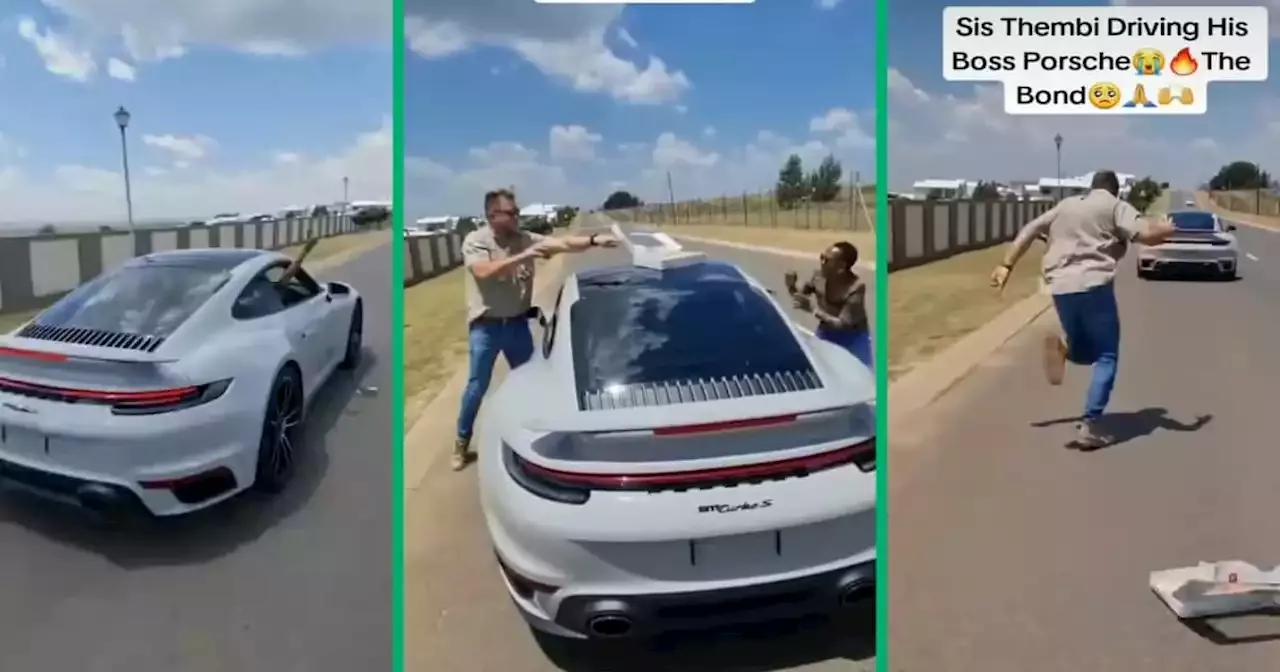 'Thembi ke boss': Domestic worker drives employer's Porsche on a fun outing