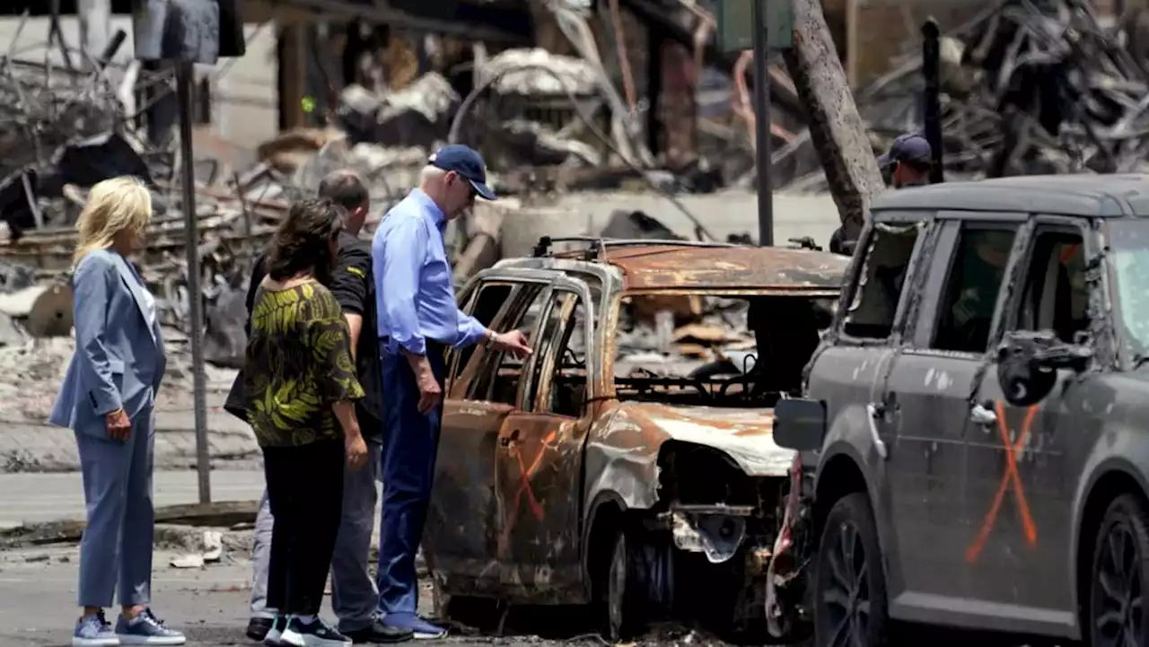 Biden tells Hawaii fire survivors: 'We're with you'