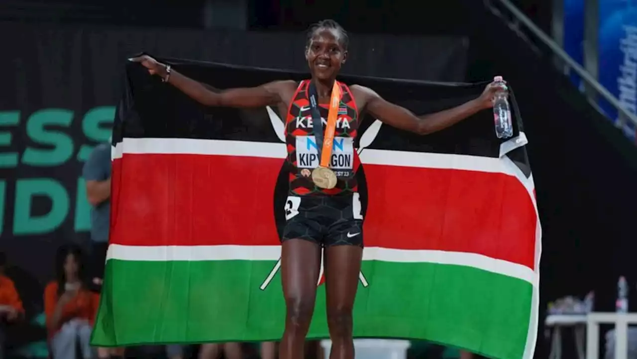 Peerless Kipyegon cruises to third 1500m world gold