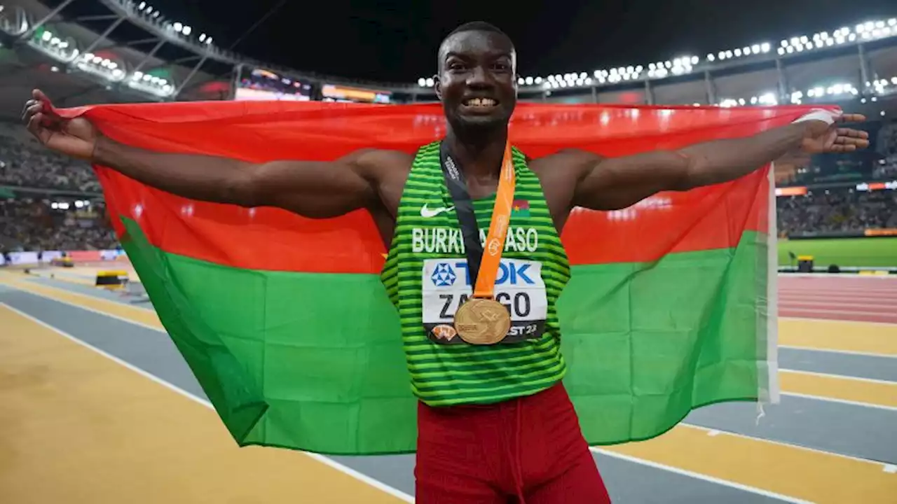 Triple-jumper Hugues Fabrice Zango wins Burkina Faso’s first gold medal at World Athletics Championships