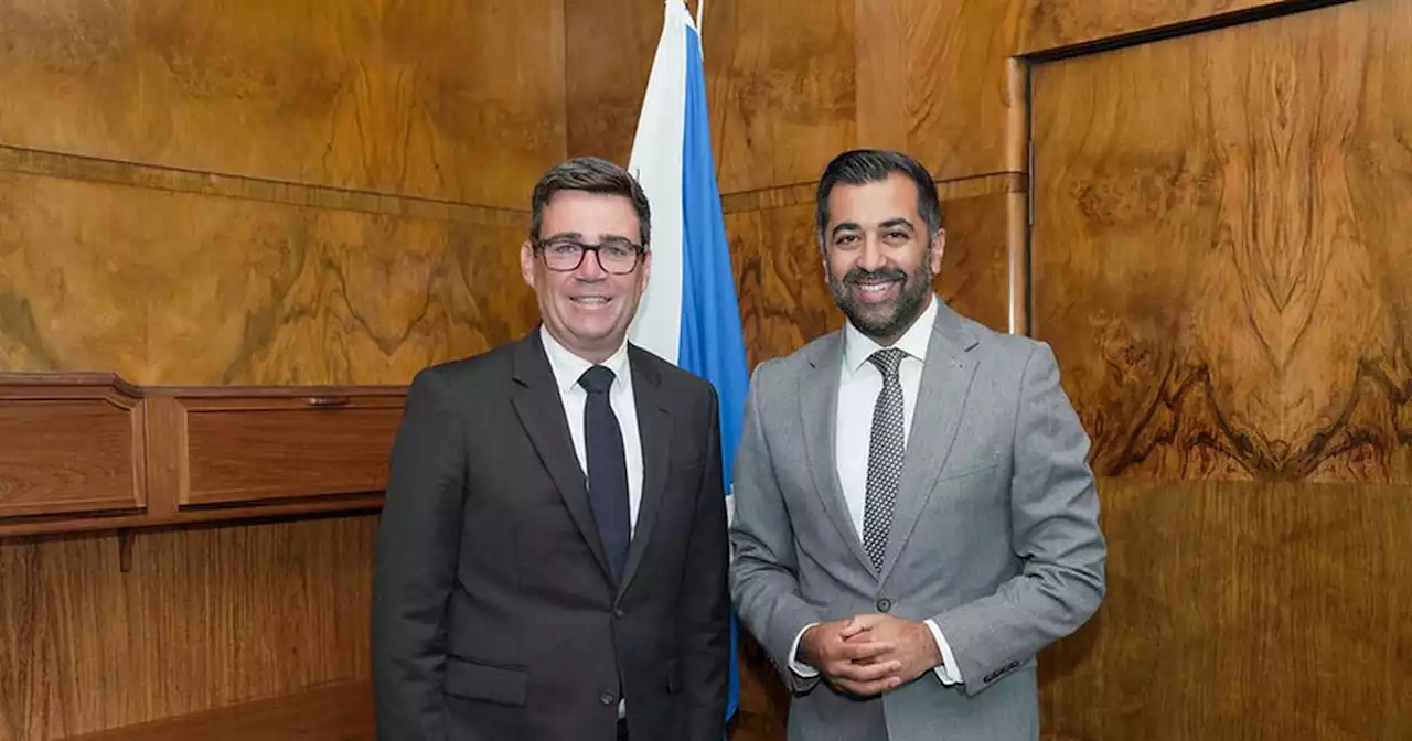 Humza Yousaf met Labour Greater Manchester Mayor Andy Burnham in Edinburgh today