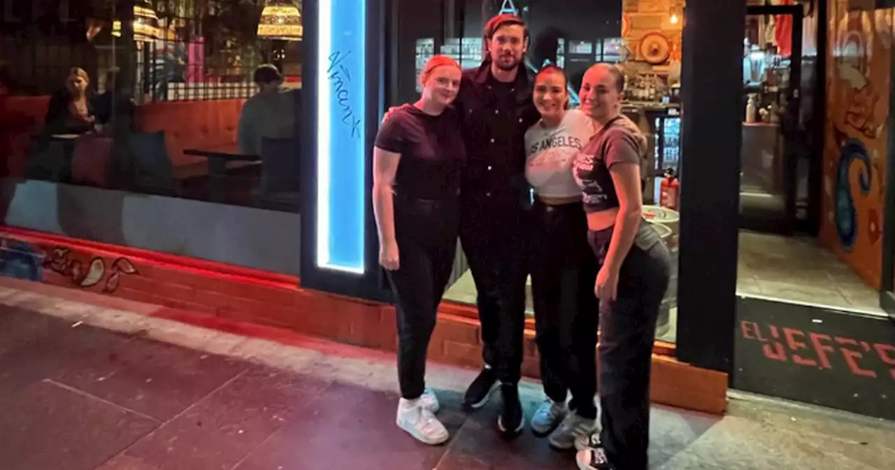 Jack Whitehall tucks into tacos at Edinburgh restaurant