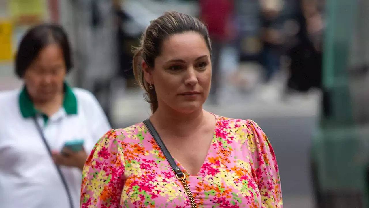 Kelly Brook puts on a leggy display in a floral minidress in London