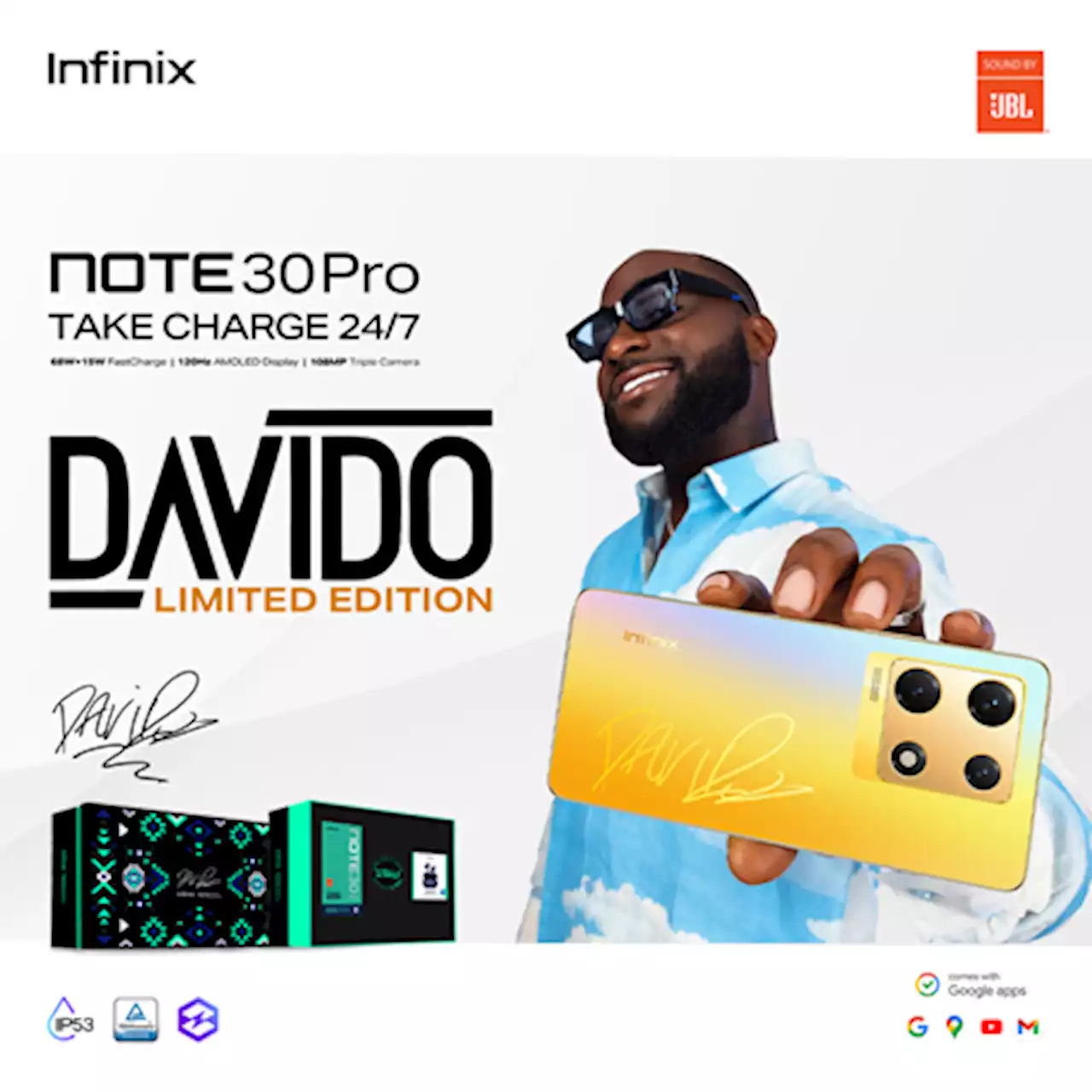 Infinix launches the amazing Davido Limited Edition Note 30 Pro