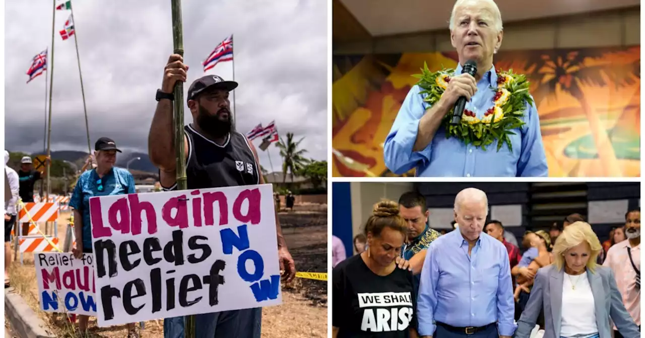 Biden's gaffe-filled trip to Hawaii for wildfires fails to quiet critics