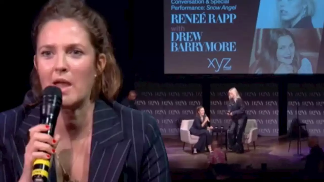 Drew Barrymore Ushered Away As Man Rushes Stage At New York Panel Event