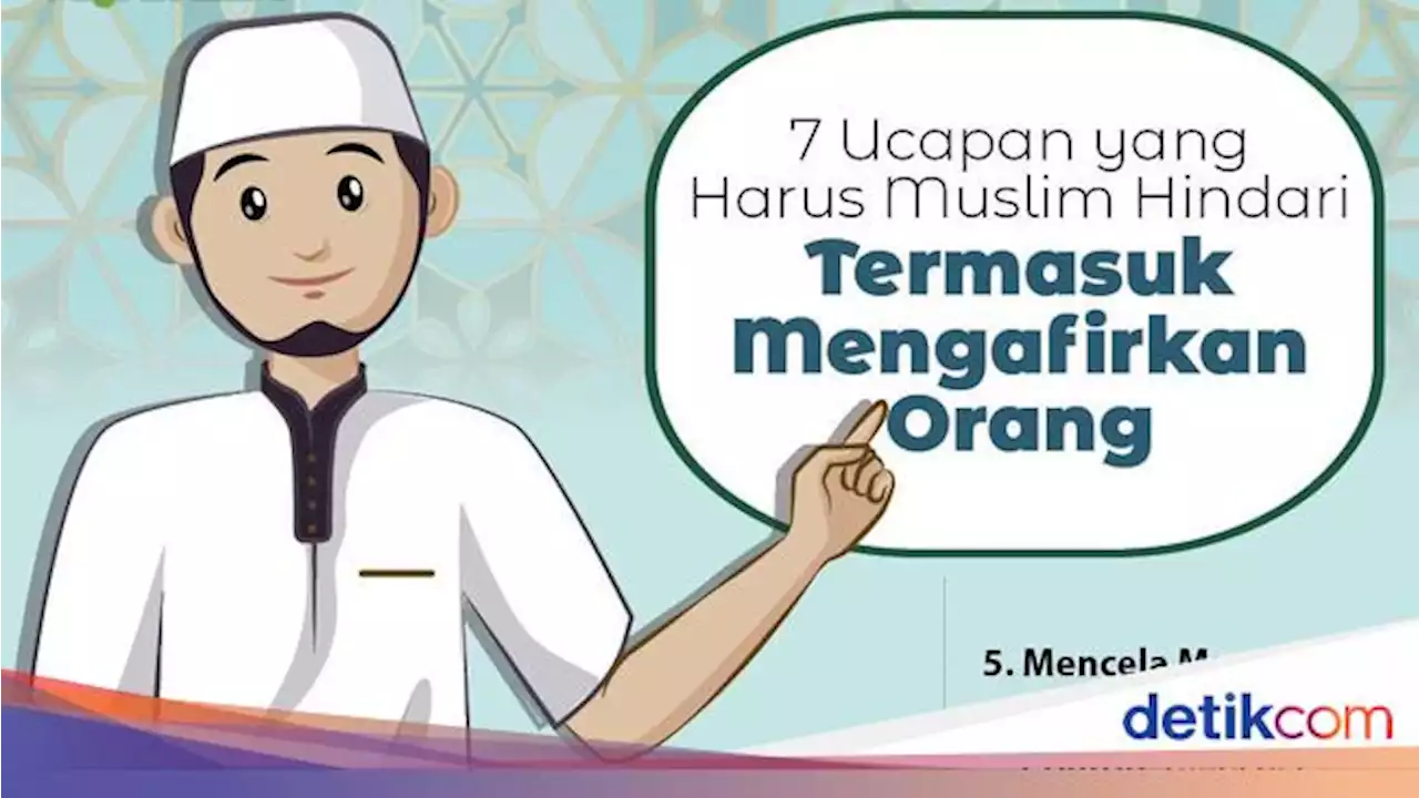 Infografis: 7 Ucapan yang Harus Muslim Hindari, Termasuk Mengafirkan Orang