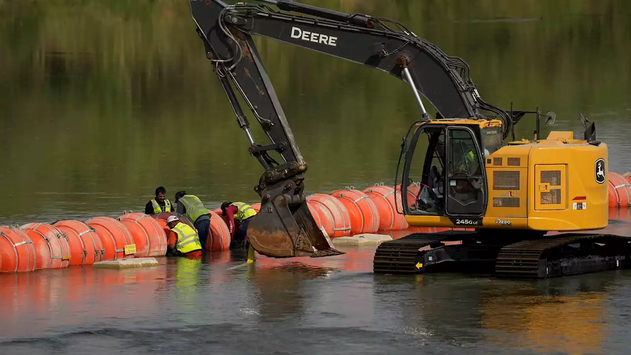 Judge to consider whether Texas can keep oversize buoy barrier on US-Mexico river border